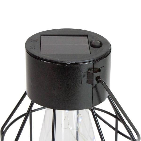 Northlight 9.5in. Geometric Oblong Solar Lantern alternate view