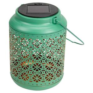Northlight 7in. Floral LED Solar Lantern alternate view