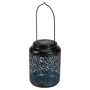 Northlight 7in. Integrated Floral LED Solar Lantern