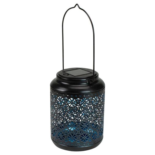 Northlight 7in. Integrated Floral LED Solar Lantern