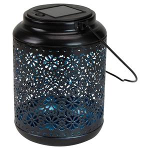 Northlight 7in. Integrated Floral LED Solar Lantern alternate view