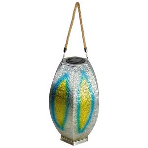 Northlight 15in. Floral Hanging Solar Lantern