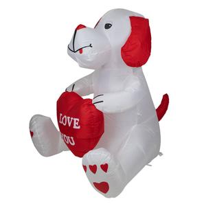Northlight 4ft. Inflatable Valentine's Day Doggie Decor alternate view