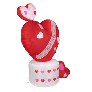 Northlight 5' Inflatable Valentine Rotating Heart Decor alternate view