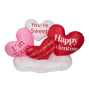 Northlight 5ft. Inflatable Valentine's Day Hearts Decor