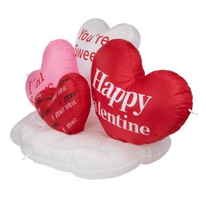 Northlight 5ft. Inflatable Valentine's Day Hearts Decor alternate view