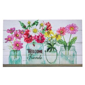 Northlight Welcome Friends Spring Bouquet Doormat