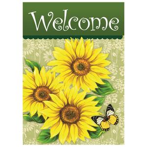 Northlight Welcome Sunflowers Spring Garden Flag alternate view