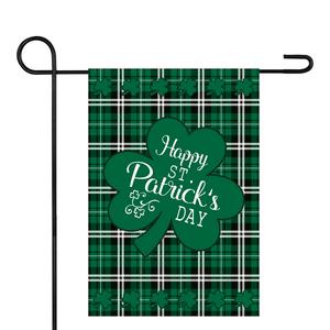 Northlight Happy St. Patrick's Day Plaid Garden Flag