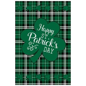 Northlight Happy St. Patrick's Day Plaid Garden Flag alternate view