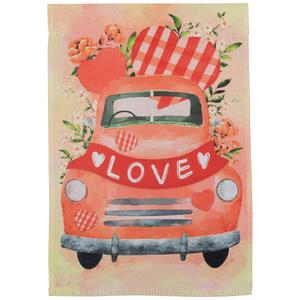 Northlight Vintage Car & Love Banner Outdoor Garden Flag