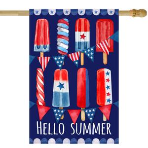 Northlight 28in. Hello Summer Popsicle Garden Flag