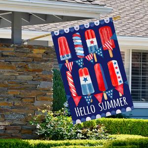 Northlight 28in. Hello Summer Popsicle Garden Flag alternate view