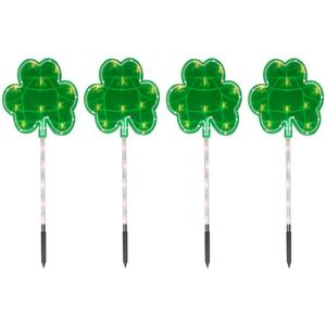Northlight 4ct Green St Patrick's Day Lawn Stakes Lights