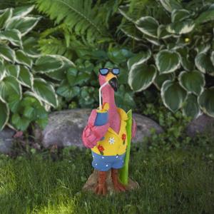 Northlight Tropical Pink Flamingo Garden Statue alternate view