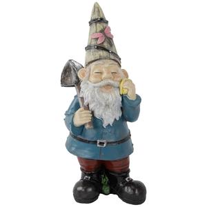 Northlight Gnome with Shovel Garden Statue alternate view