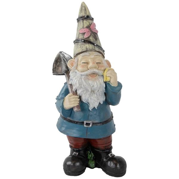 Northlight Gnome with Shovel Garden Statue alternate view
