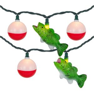 Northlight 6ft. Bass & Bobber Patio String Light Set
