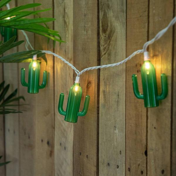 Northlight 6ft. Green Cactus Patio String Light Set alternate view