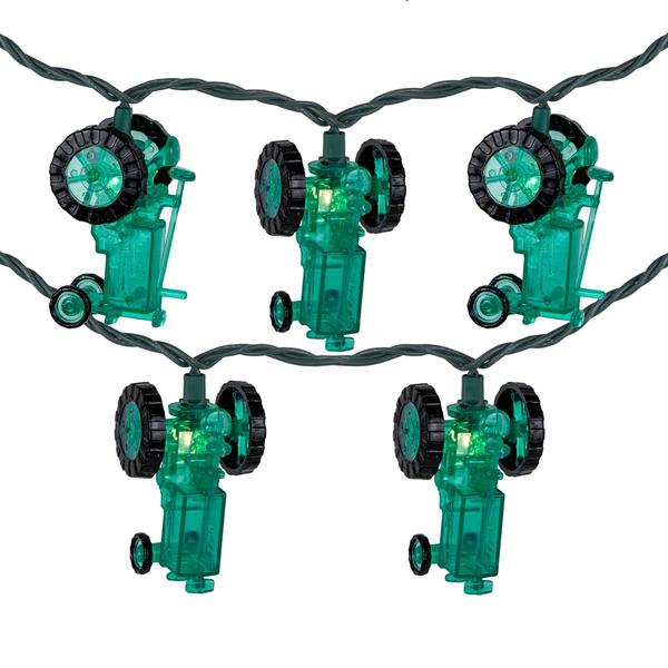 Northlight 6ft. Green Tractors Patio String Light Set