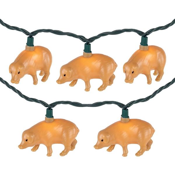 Northlight 6ft. Pig Patio String Light Set