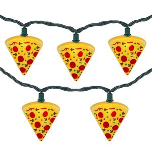 Northlight 6ft. Pepperoni Pizza Patio String Light Set