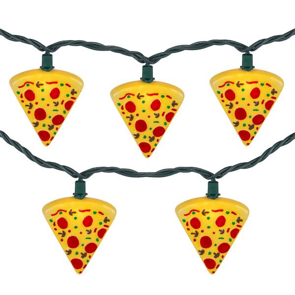 Northlight 6ft. Pepperoni Pizza Patio String Light Set