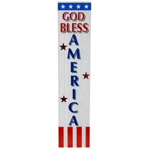 Northlight God Bless America Porch Board Sign alternate view