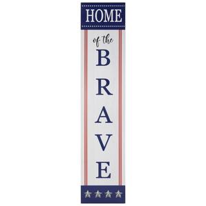 Northlight Home of the Brave Porch Board Sign alternate view
