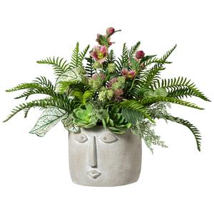 Northlight Small Face Ceramic Planter alternate view