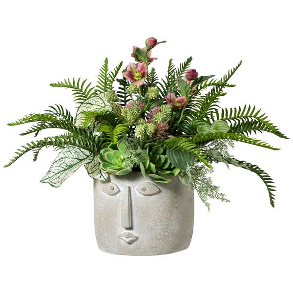 Northlight Small Face Ceramic Planter alternate view