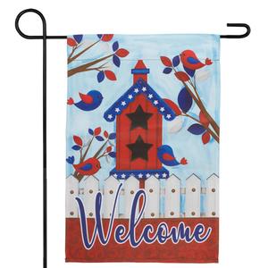 Northlight Patriotic Birds Welcome Garden Flag alternate view