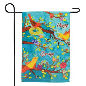 Northlight Birds & Flowers Happy Spring Garden Flag alternate view
