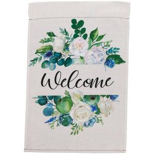 Northlight Mixed Florals Welcome Garden Flag