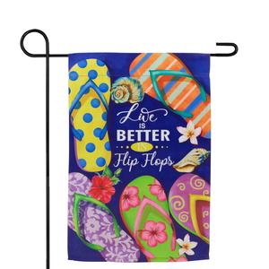 Northlight Life is Better in Flip Flops Garden Flag