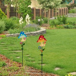 Northlight Solar LED Mushroom Garden Stakes - Set of 2 alternate view