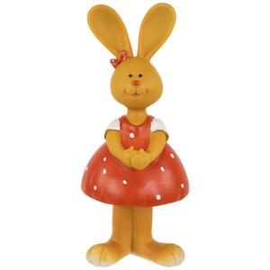 Northlight Bunny Girl in Dress Easter Garden Statue