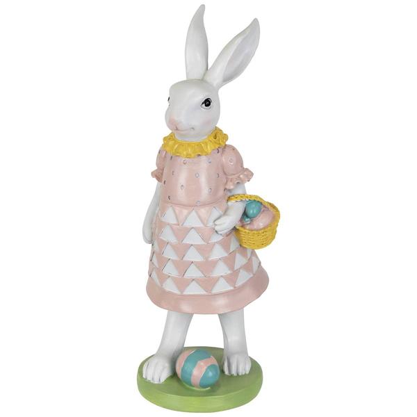 Northlight Bunny with Easter Basket Garden Statue
