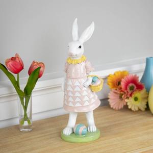 Northlight Bunny with Easter Basket Garden Statue alternate view