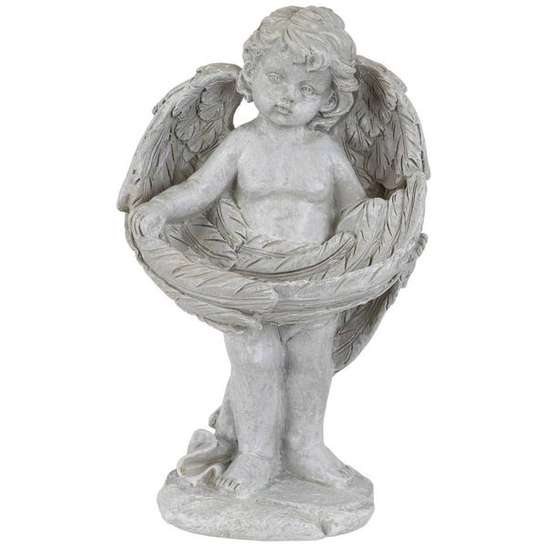 Northlight Cherub Wrapped in Wings Garden Statue alternate view