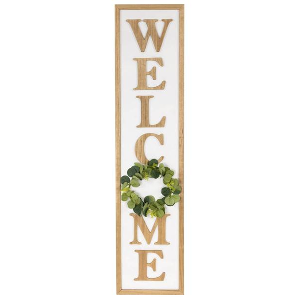 Northlight Welcome Framed Porch Board Sign
