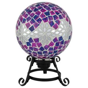 Northlight Mosaic Floral Outdoor Garden Gazing Ball alternate view