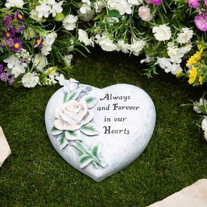 Northlight Forever in Our Hearts Memorial Garden Stone alternate view
