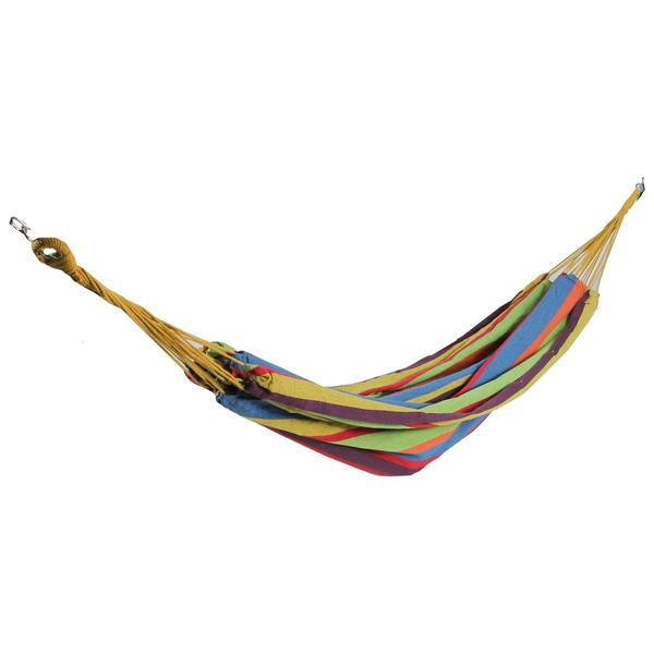 Northlight 72in. Striped Cotton Double Brazilian Hammock