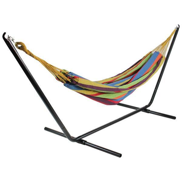 Northlight 72in. Striped Cotton Double Brazilian Hammock alternate view