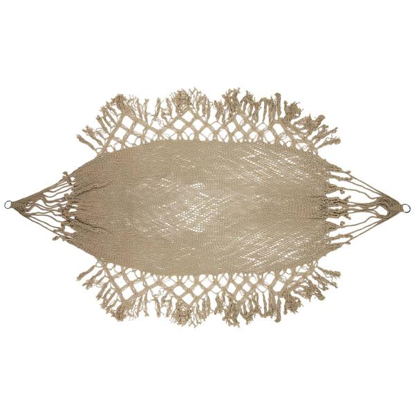 Northlight Macrame Hammock with Patterned Tassels