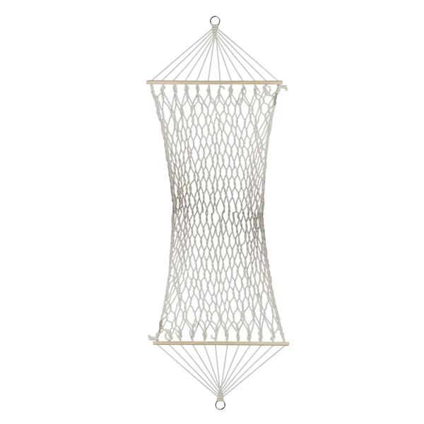 Northlight Natural Macrame Hammock with Wooden Bars