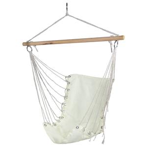 Northlight Cream Hammock Chair with Wooden Bar
