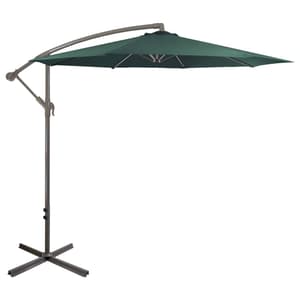fade resistant patio umbrellas Patbrela 10ft Offset Patio Umbrella with Base, Cantilever Hanging Outdoor  Umbrella with Solar Light Strips, Tilt Adjustment, Market Umbrella for  Yard,