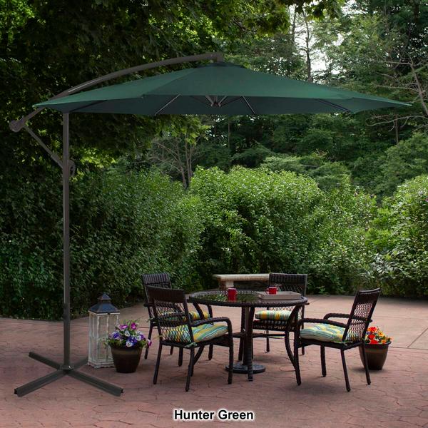 Northlight 10ft. Offset Outdoor Patio Umbrella w/ Crank alternate view